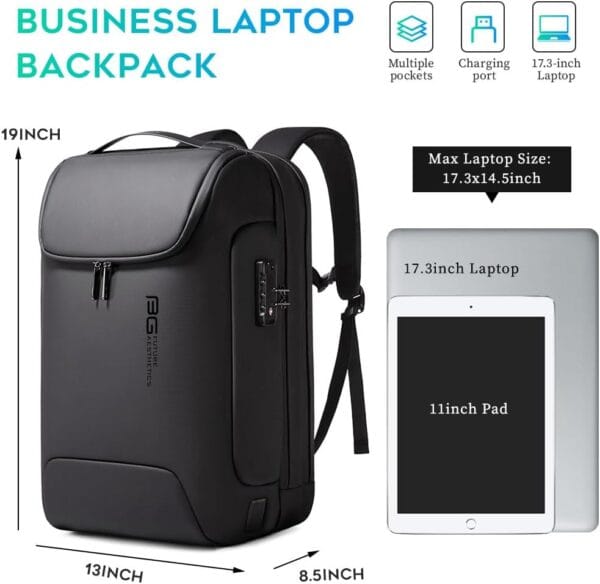 bange men's anti theft backpack