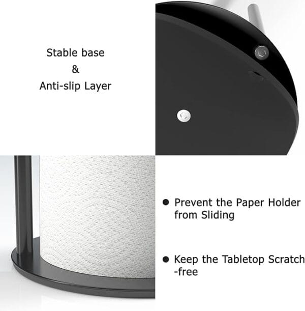 paper towel holder black kitchen roll holder