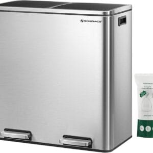 2 x 8 gallon (2 x 30 l) garbage can for kitchen