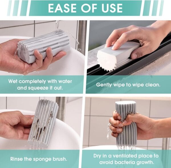 4 pack damp dusting sponge duster