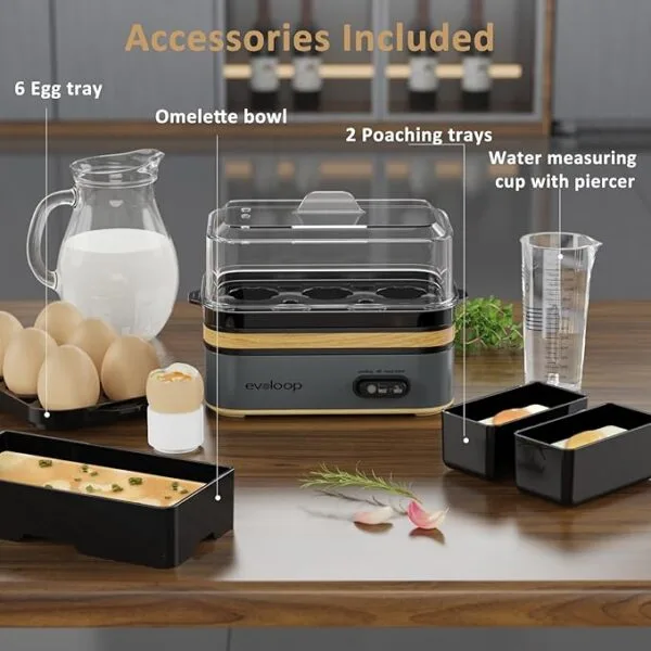 egg cooker electric 6 eggs capacity